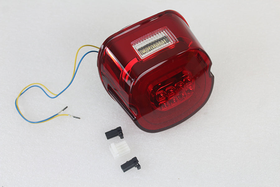 Red Lens Tail Lamp with LED Turn Signals(EA)