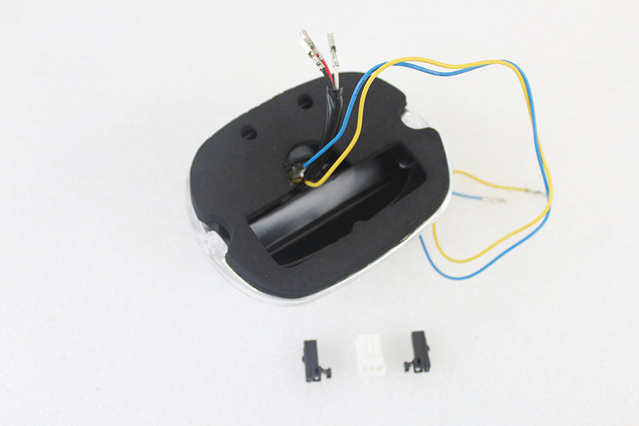 Chrome Lens Tail Lamp with LED Turn Signals(EA)