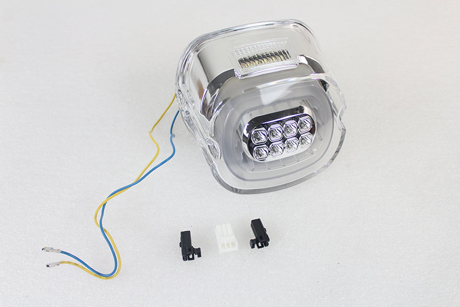 Chrome Lens Tail Lamp with LED Turn Signals(EA)