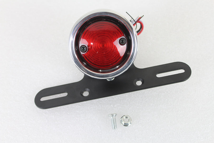 LED Round Tail Lamp Assembly Chrome(EA)