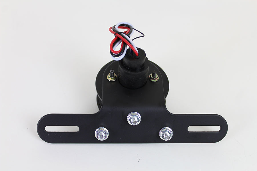 LED Round Tail Lamp Assembly Black(EA)