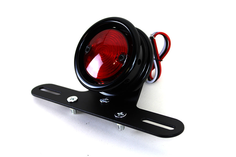 LED Round Tail Lamp Assembly Black(EA)