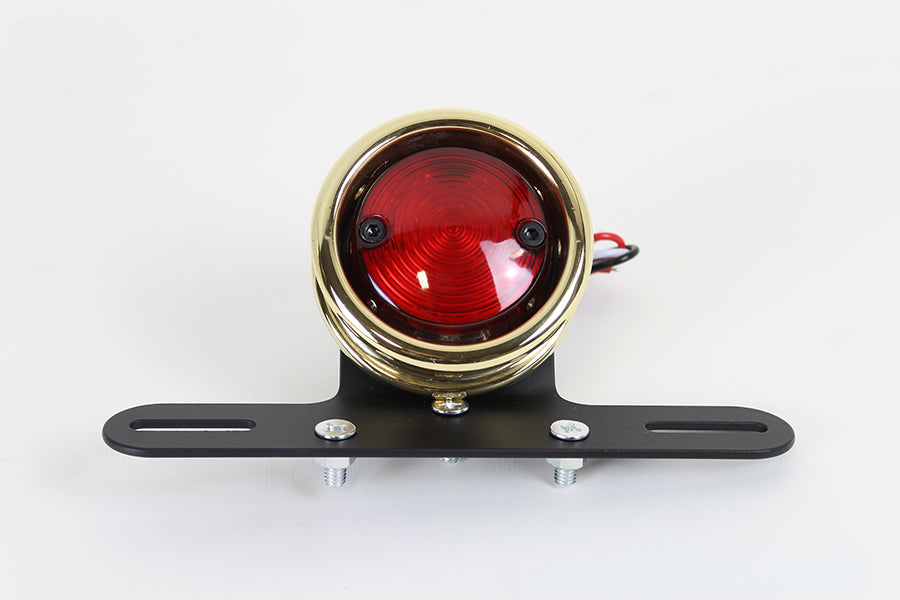 LED Round Tail Lamp Assembly Brass(EA)