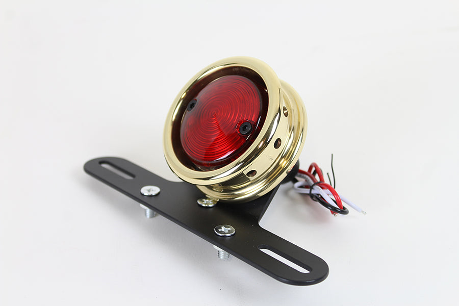 LED Round Tail Lamp Assembly Brass(EA)