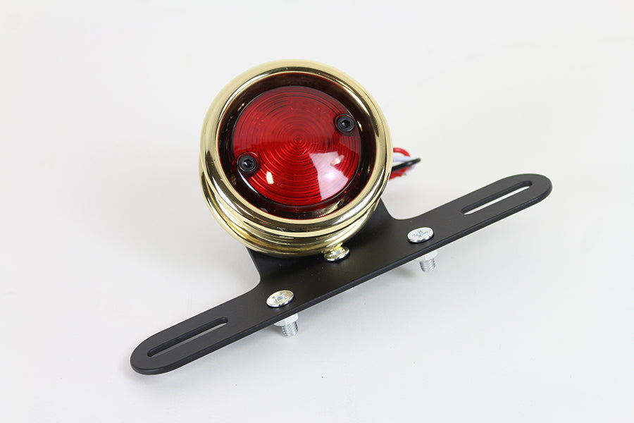 LED Round Tail Lamp Assembly Brass(EA)