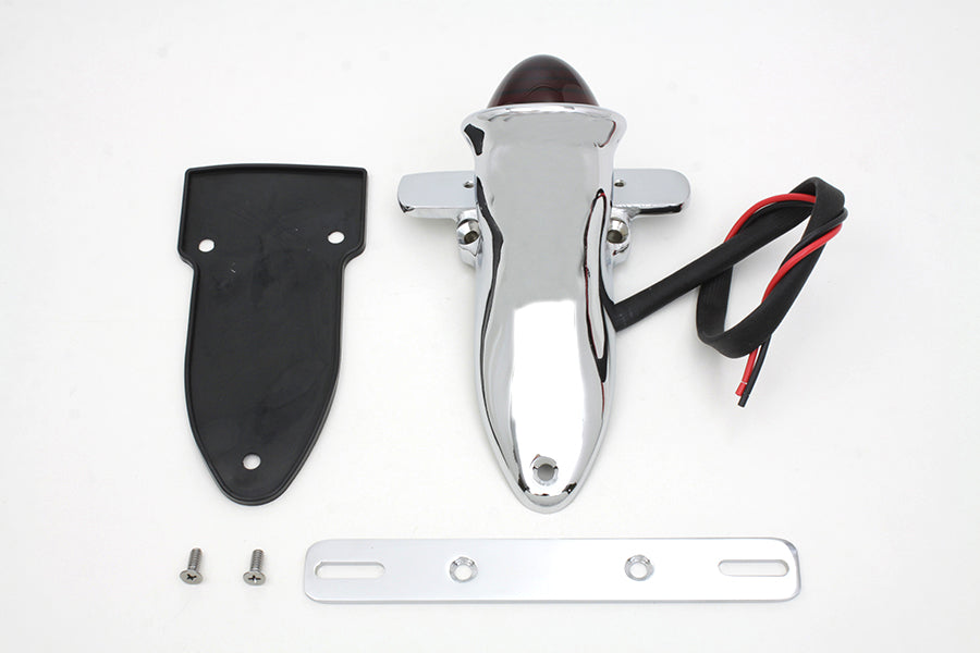 Bates Bobber Tail Lamp Assembly Chrome(EA)