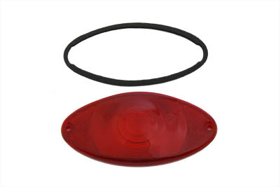 Tail Lamp Lens Cateye Style Red Chrome(EA)