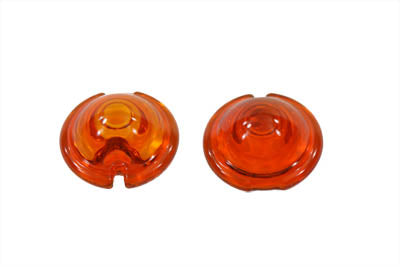Replica Marker Lamp Lens Glass Bullet Style Amber(SET)
