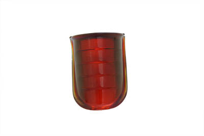 Tail Lamp Lens Beehive Style Glass Red(EA)