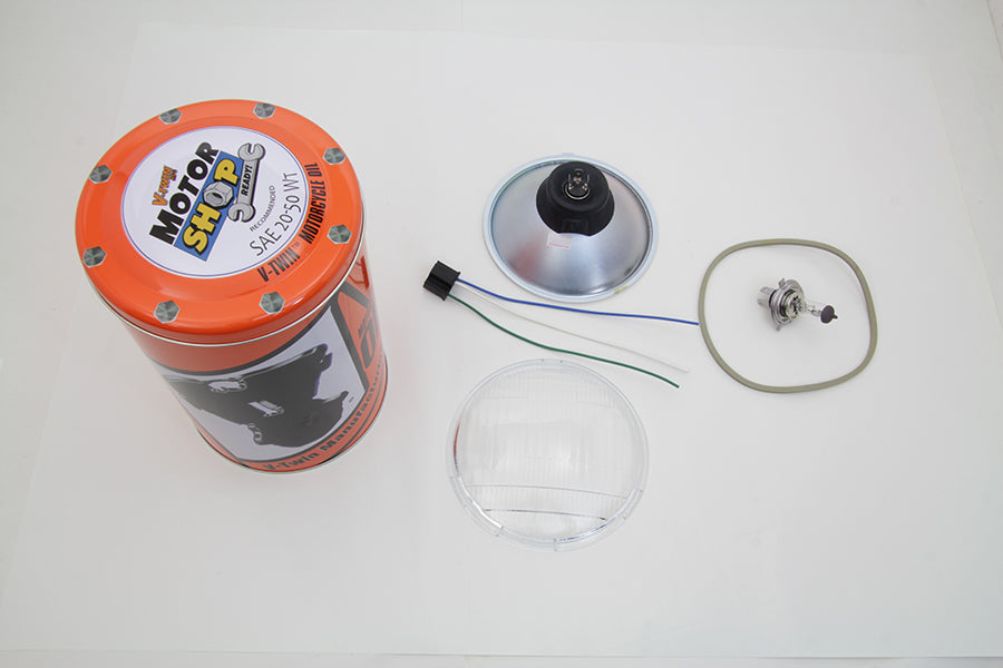 Retro Spring Fork Headlamp H-4 Bulb Kit(SET)