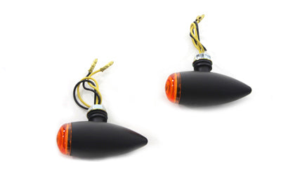 Mini LED Bullet Amber Lens Marker Lamp Set(SET)
