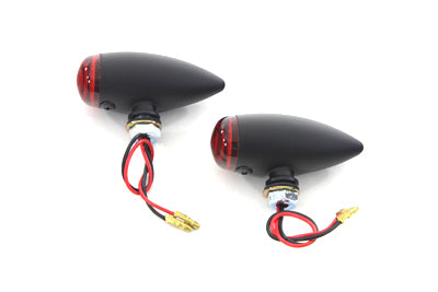 Mini LED Bullet Red Lens Marker Lamp Set(SET)