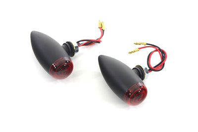 Mini LED Bullet Red Lens Marker Lamp Set(SET)