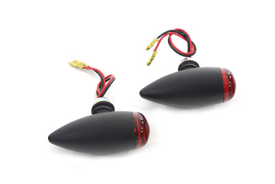 Mini LED Bullet Red Lens Marker Lamp Set(SET)