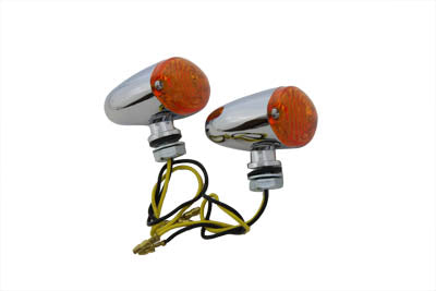 Mini Marker Lamp Set Cateye Style Amber Lens(SET)