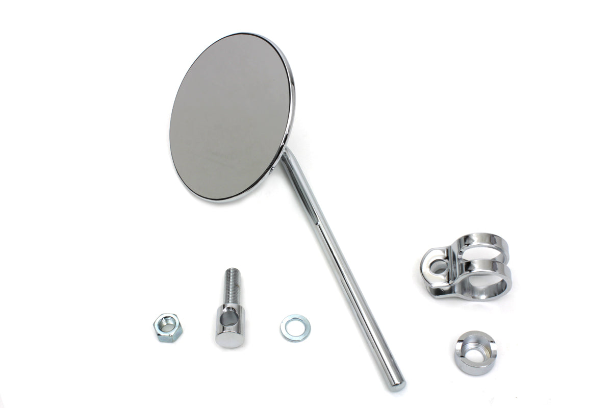 Replica Round Mirror with Round Stem Chrome(EA)