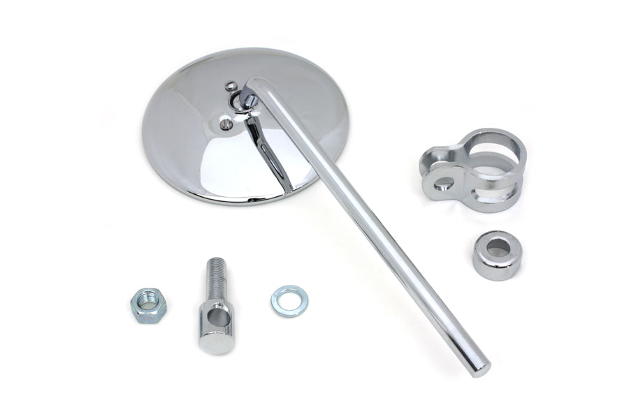 Replica Round Mirror with Round Stem Chrome(EA)