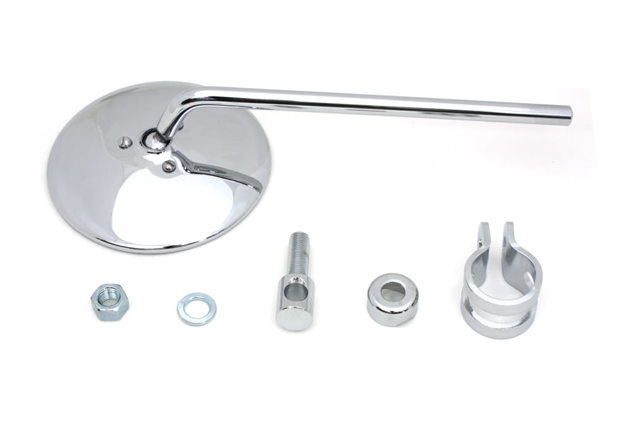 Replica Round Mirror with Round Stem Chrome(EA)