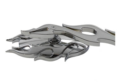 Fireball Mirror Set with Flame Stems Chrome(SET)