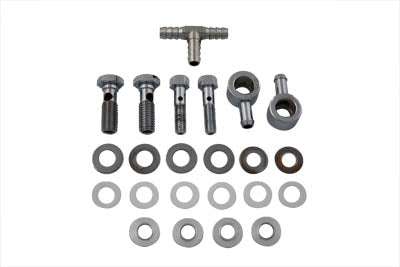 Chrome Breather Bolt and Banjo Kit with Tee(KIT)