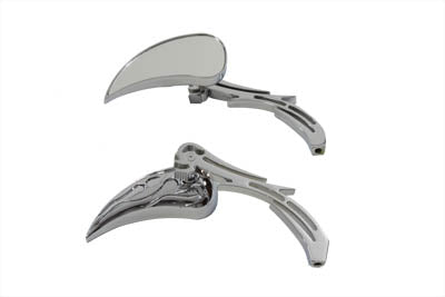 Chrome Billet Tear Drop Mirror Set(SET)