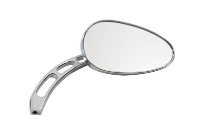 Oval Mirror Chrome with Billet Slotted Stem(EA)