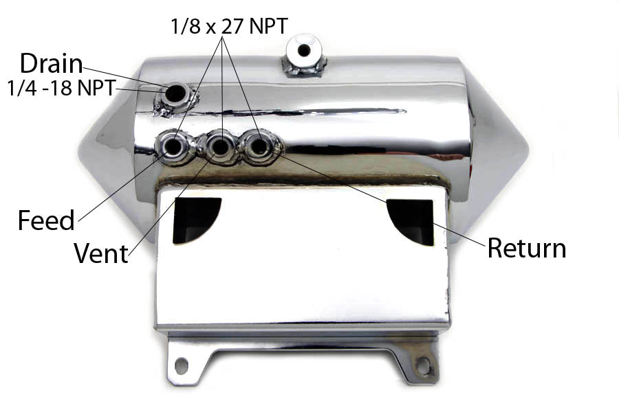 Rocket Oil Tank Chrome(EA)
