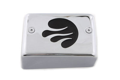 Chrome Ignition Module Cover with Black Flame(EA)