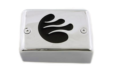 Chrome Ignition Module Cover with Black Flame(EA)