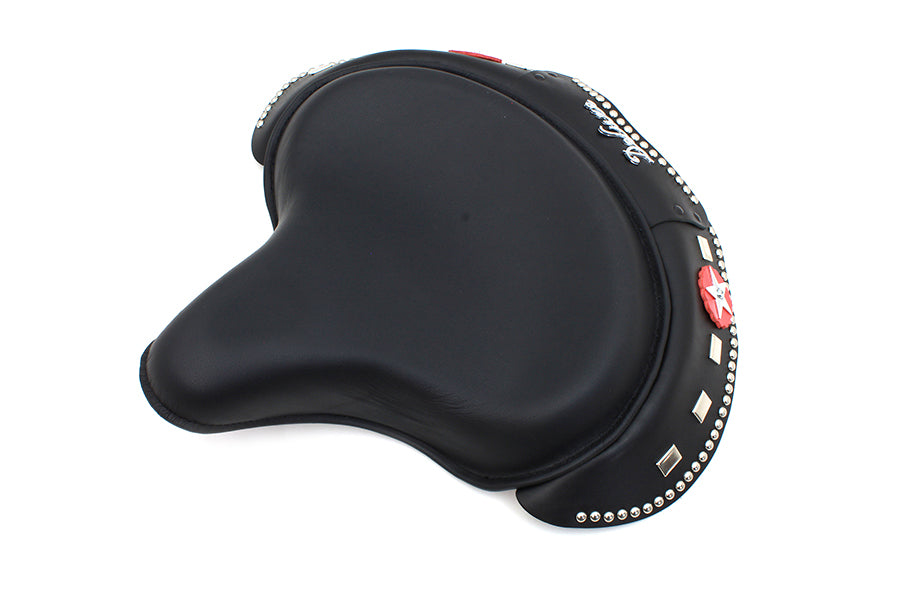 Corbin Gentry Black Leather Solo Seat(EA)
