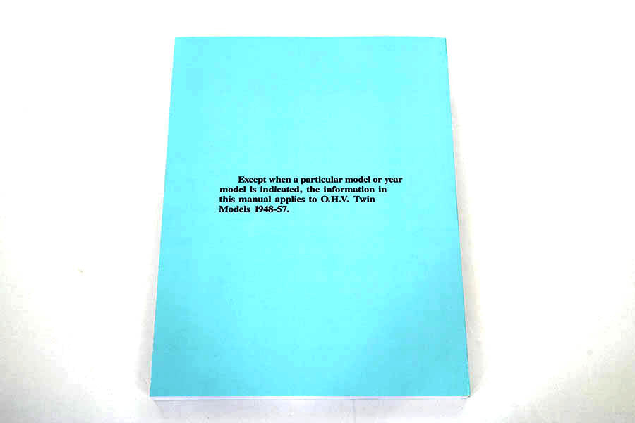 Factory Service Manual for 1948-1957 Panhead and Rigid(EA)