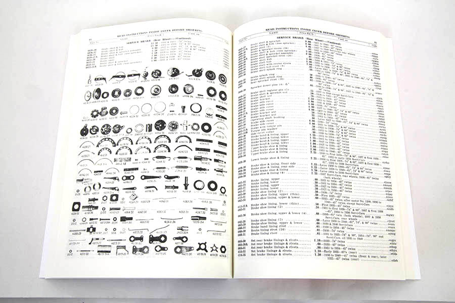 1930-1940 Big Twin Spare Parts Book(EA)
