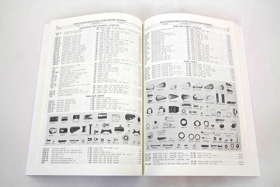 1930-1940 Big Twin Spare Parts Book(EA)