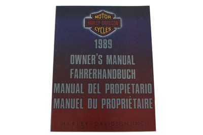 Factory Service Manual for 1989 Big Twin International(EA)