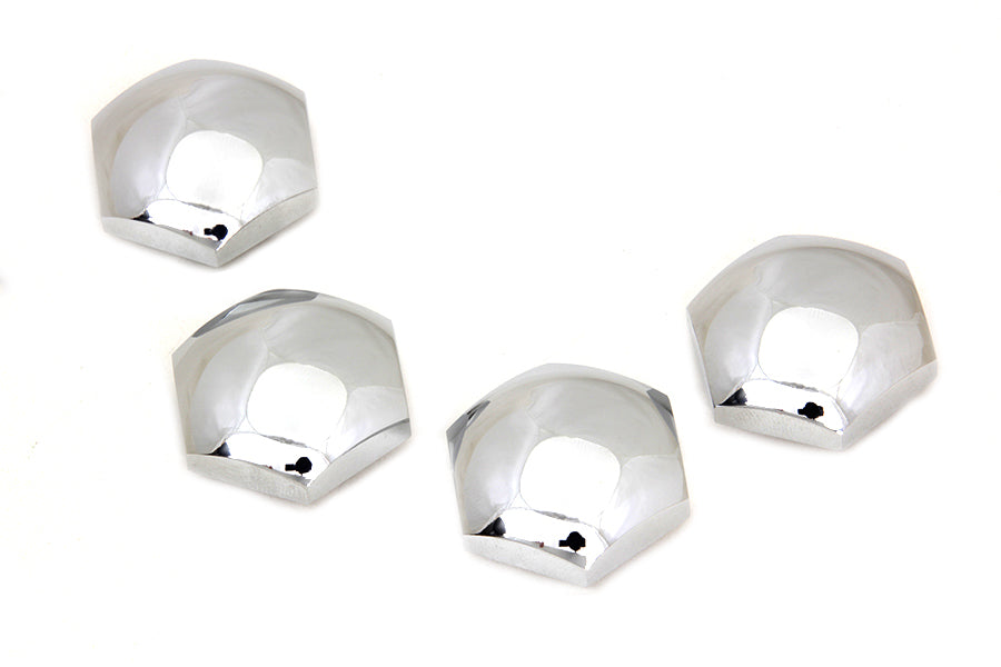Rocker Shaft End Nut Stock Chrome(SET)
