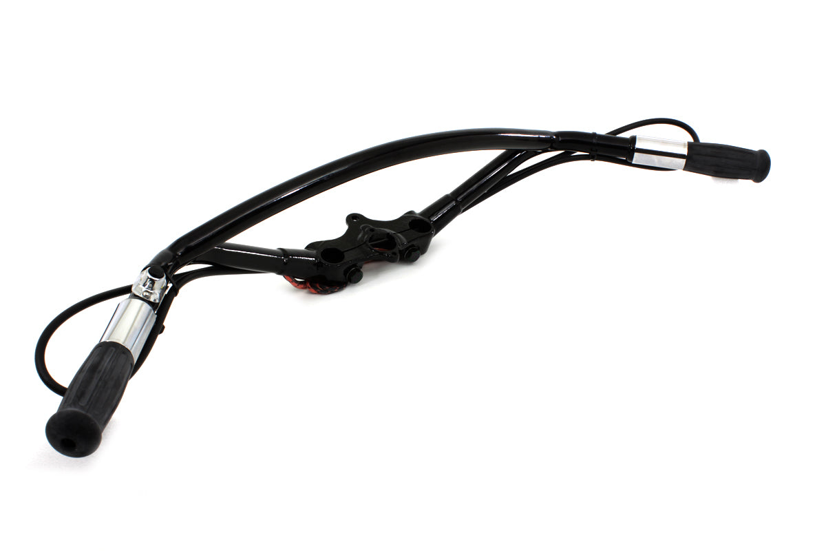 Spring Fork Offset Handlebar Black(EA)