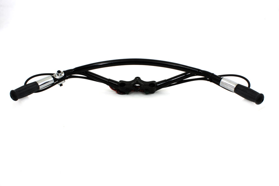 Spring Fork Offset Handlebar Black(EA)