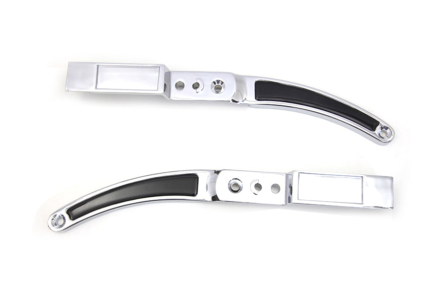 Rear Fender Strut Set Chrome with Black Inserts(SET)