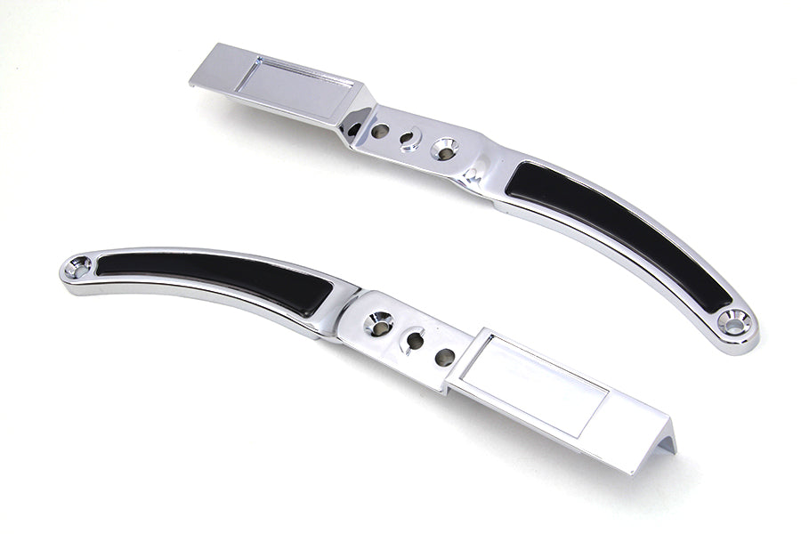 Rear Fender Strut Set Chrome with Black Inserts(SET)