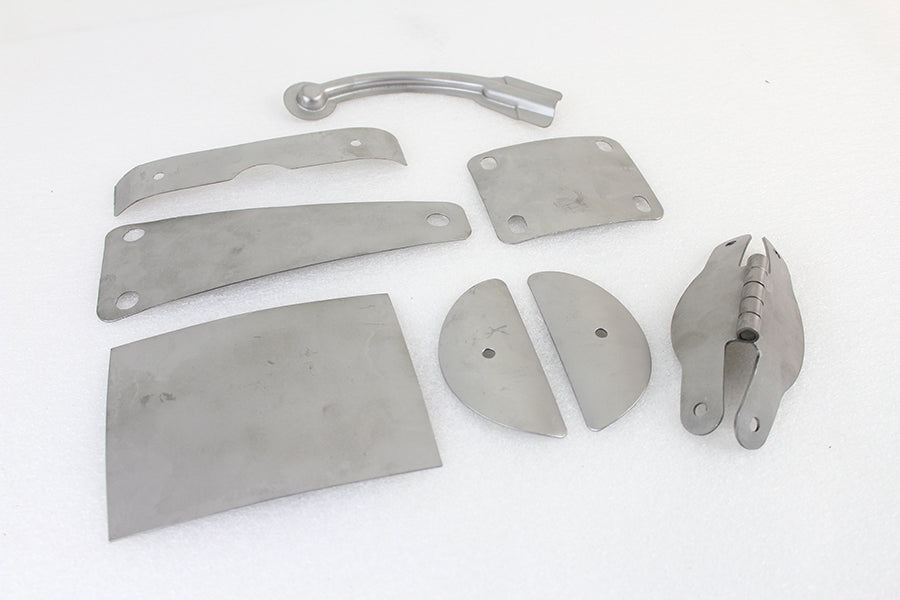 Rigid Rear Fender Hinge Kit Raw Steel(SET)