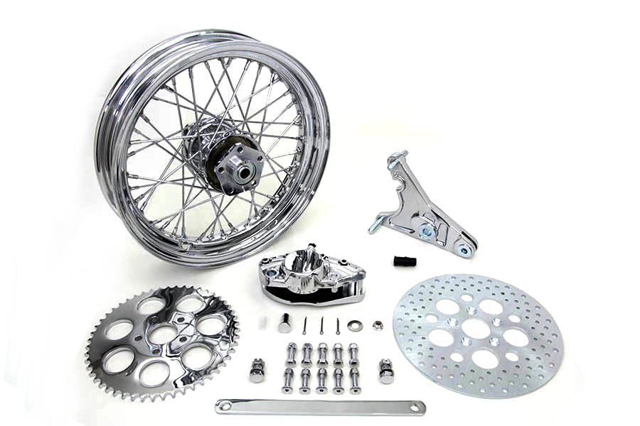 16 x 3.00 Rear Wheel Kit with Caliper Chrome(KIT)