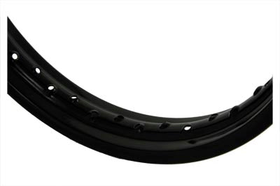 18 x 2.15 Rolled Edge Rim Black(EA)
