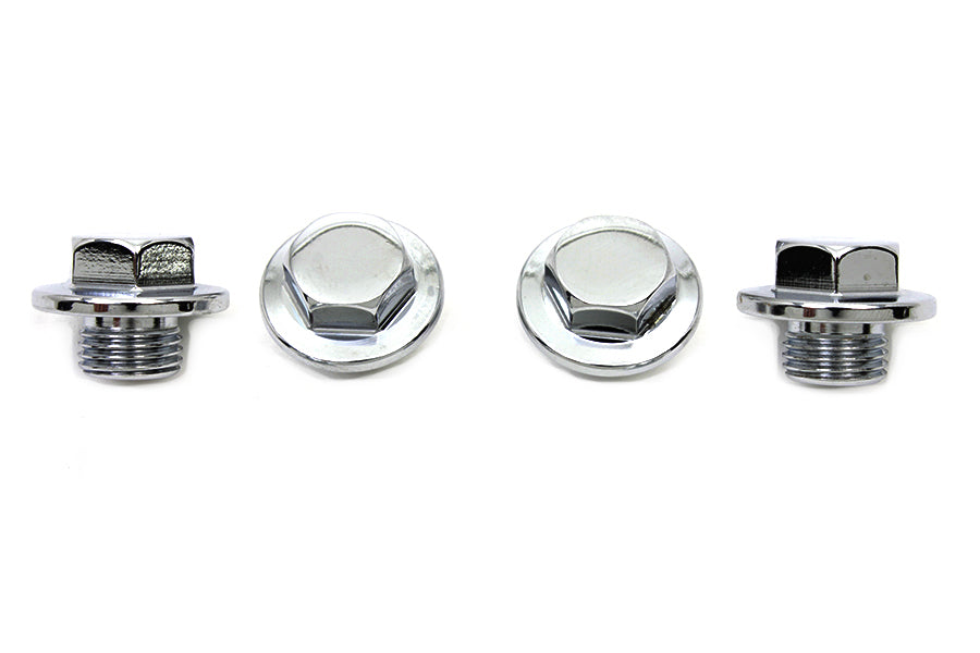 Rocker Shaft End Caps Chrome(SET)