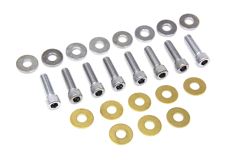 Rocker Box Cover Allen Screw Chrome(KIT)