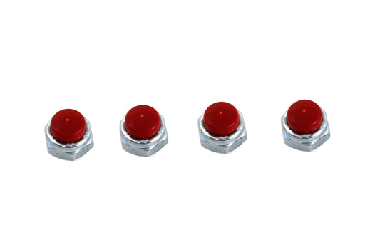 Replica Red Rocker Arm Nut Set Zinc Plated(PK)
