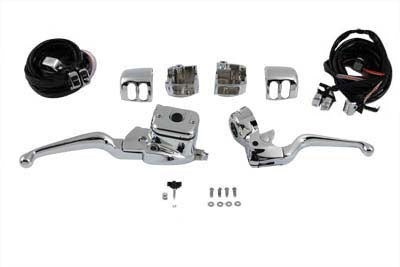 Smooth Contour Handlebar Control Kit Chrome(KIT)