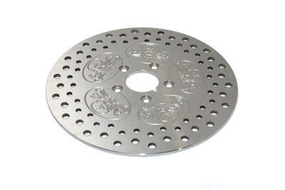 11-1/2  Front Brake Disc Skull Design Stainless Steel(EA)
