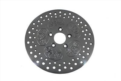 11-1/2  Rear Brake Disc Skull Design Polished(EA)