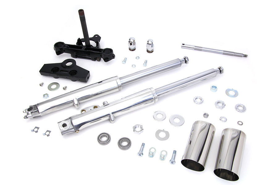 41mm Adjustable Fork Tube Assembly with Polished Sliders(EA)