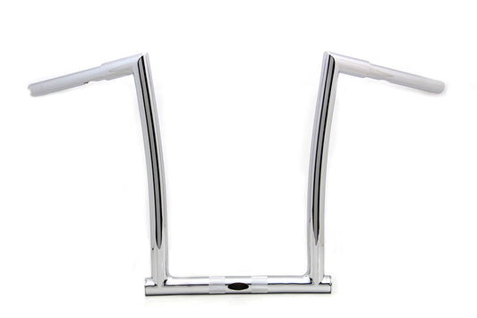 14  Chrome ChiZeled Z-Bar Handlebar with Indents(EA)